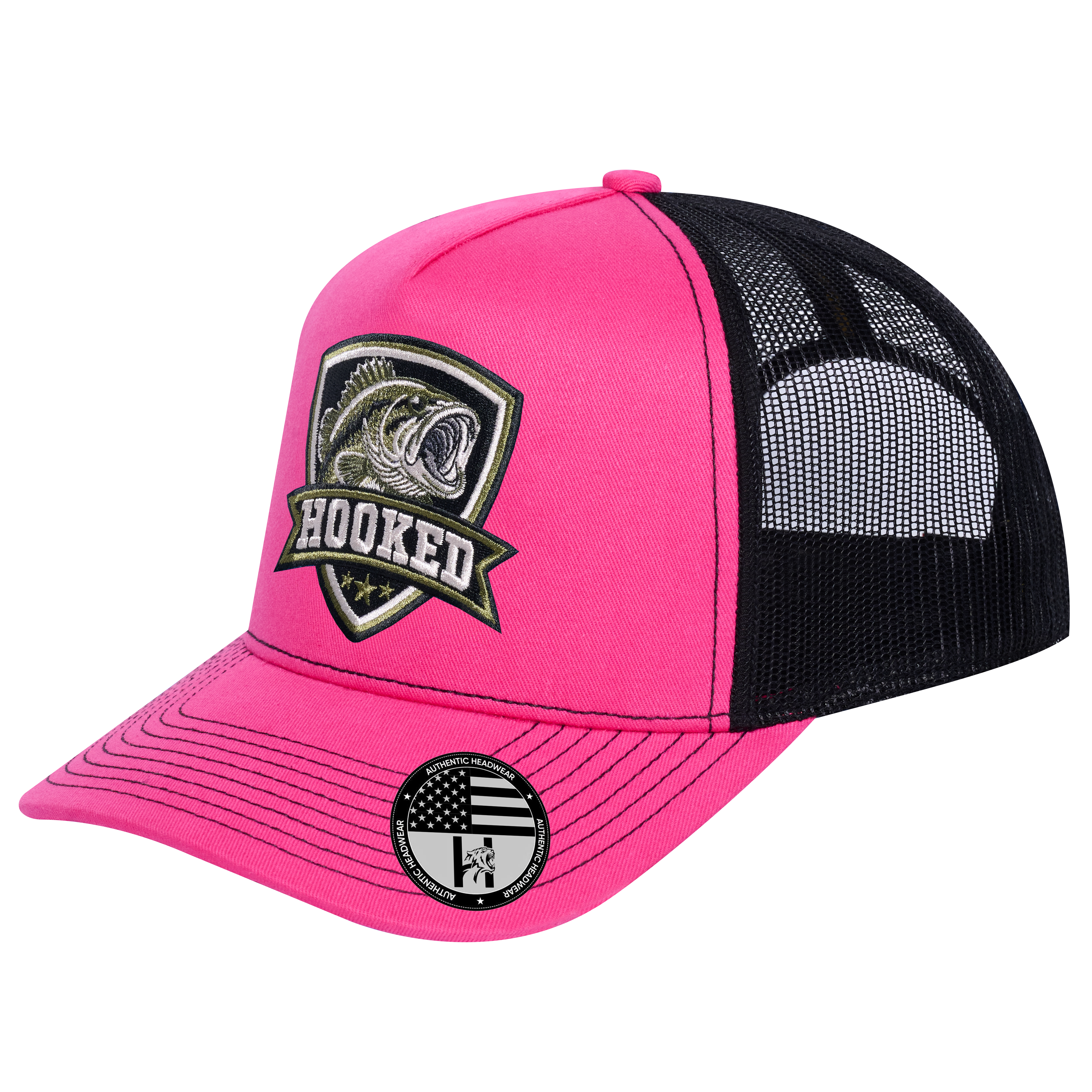 The Hooked Fishing 5-Panel Trucker Hat