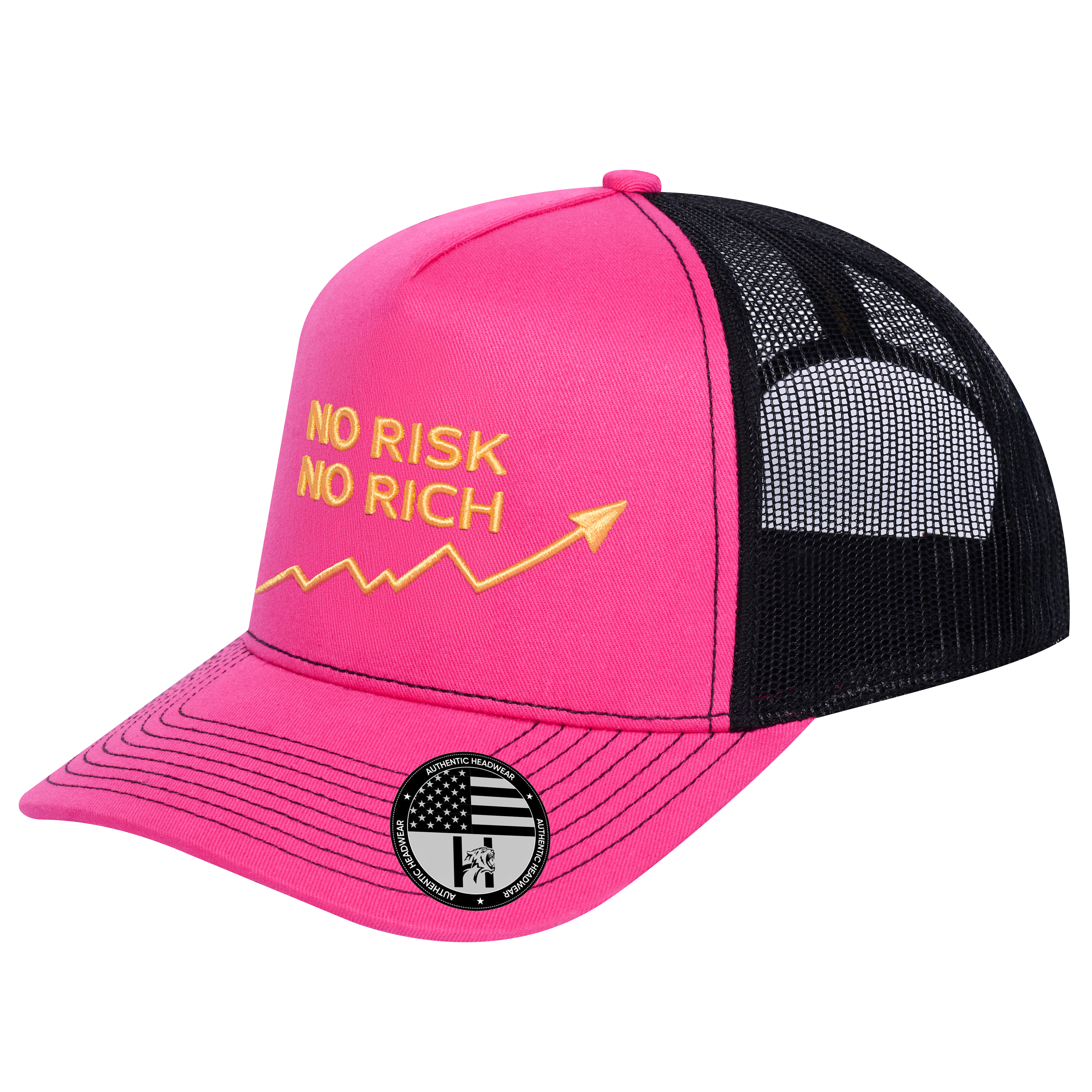 No Risk No Rich 5-Panel Trucker Hat