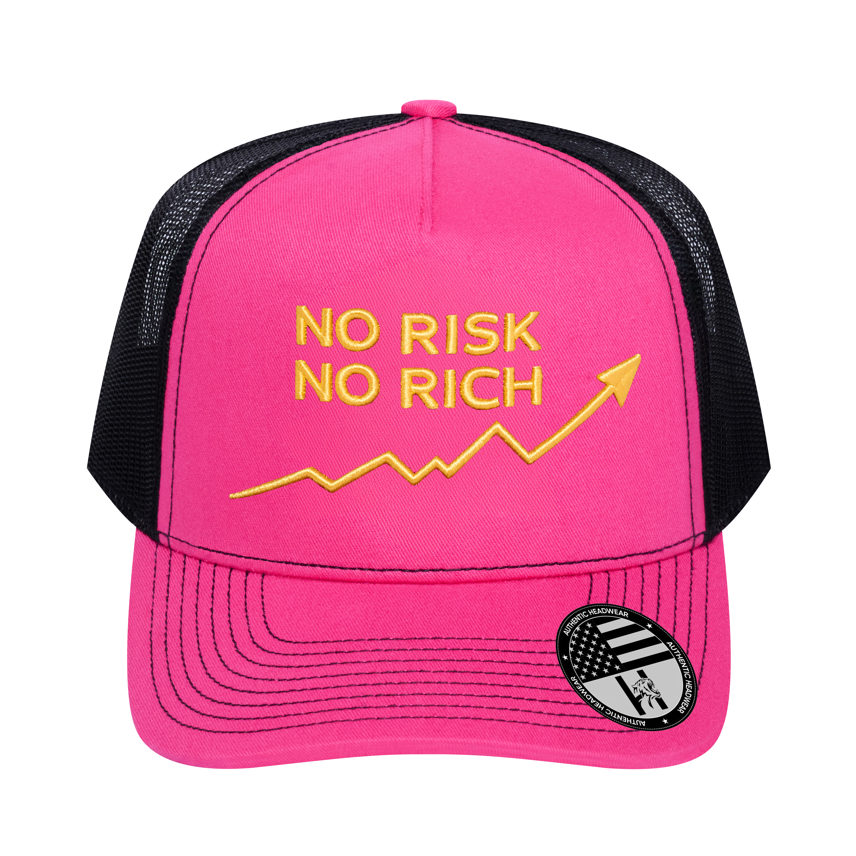 No Risk No Rich 5-Panel Trucker Hat