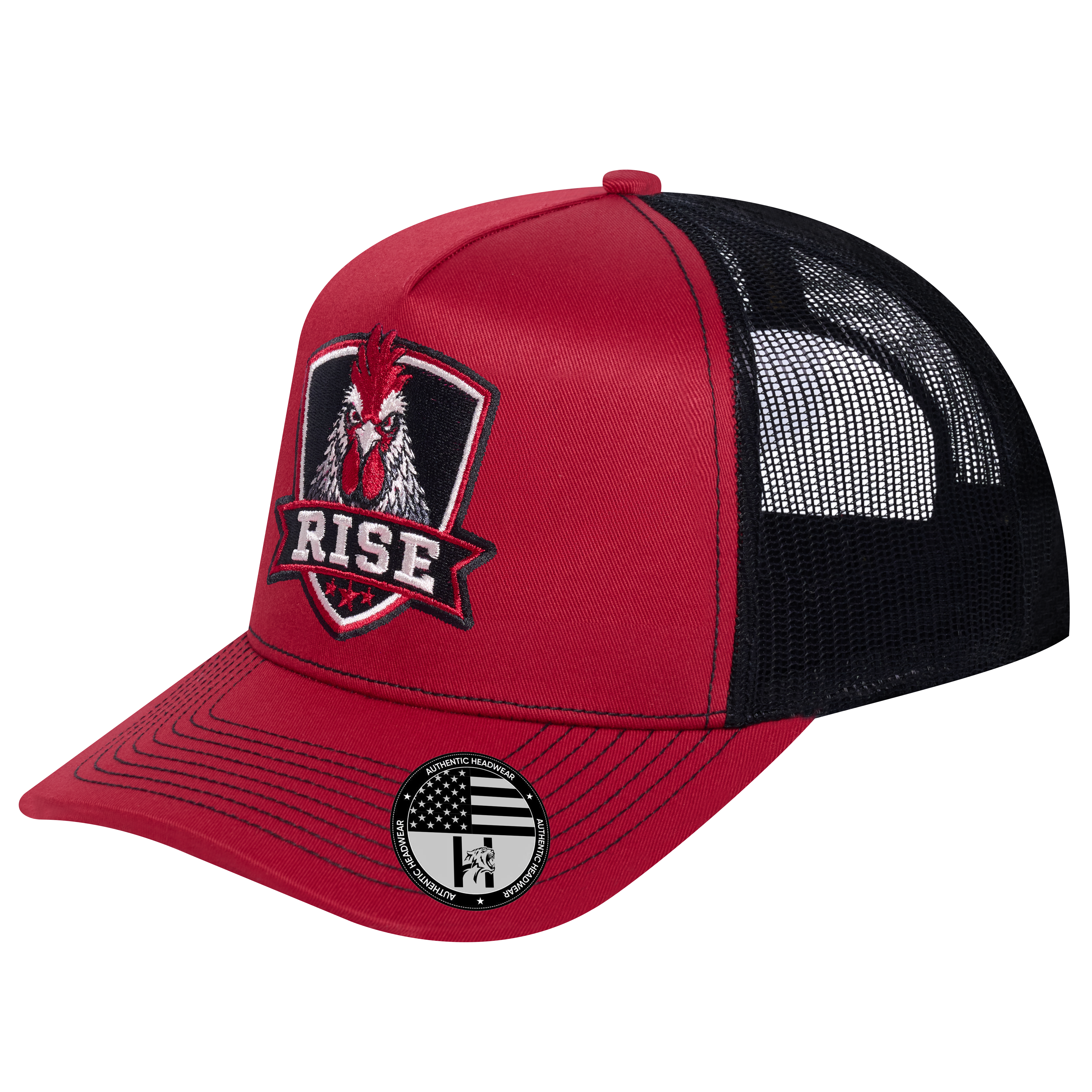 The Rise Rooster 5-Panel Trucker Hat