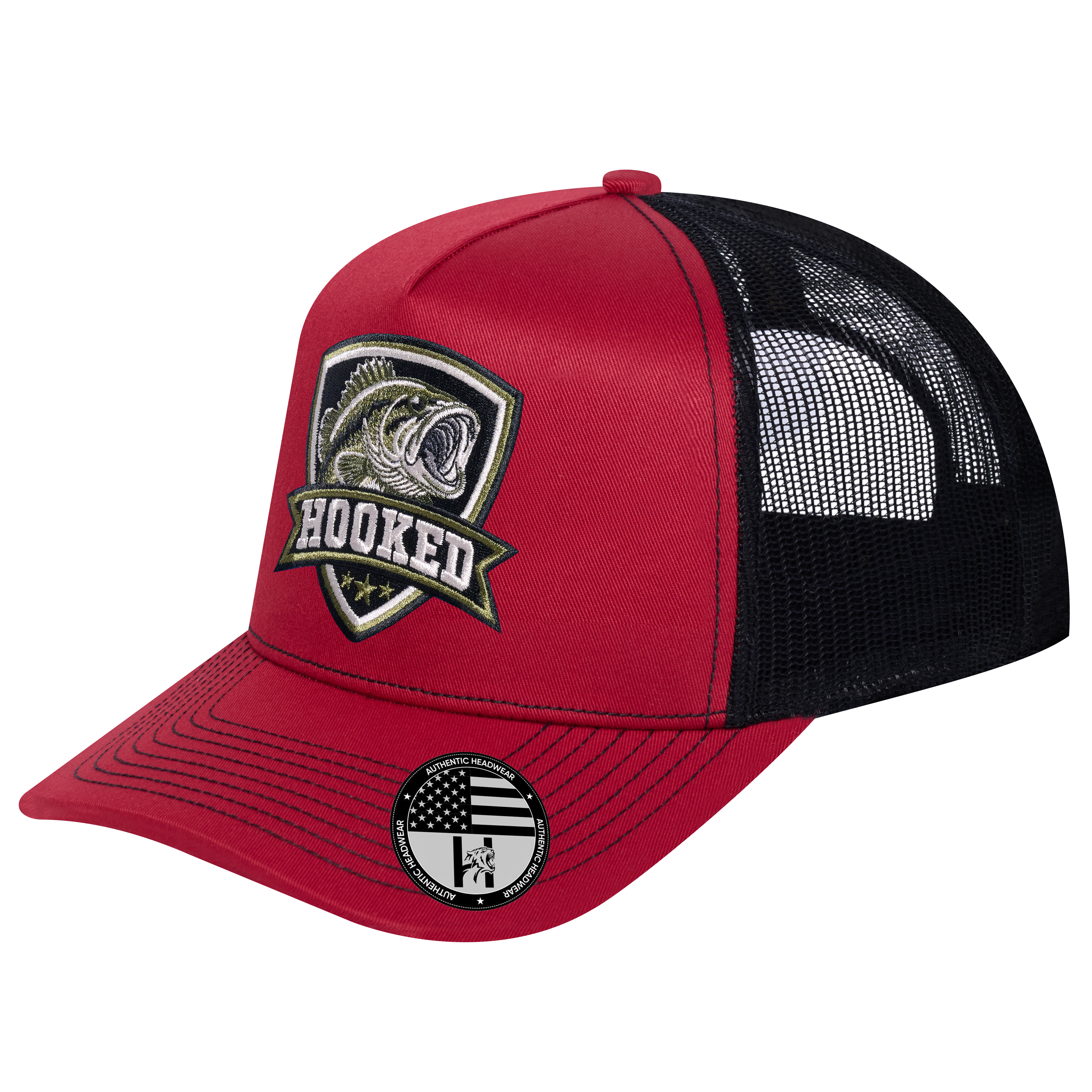 The Hooked Fishing 5-Panel Trucker Hat
