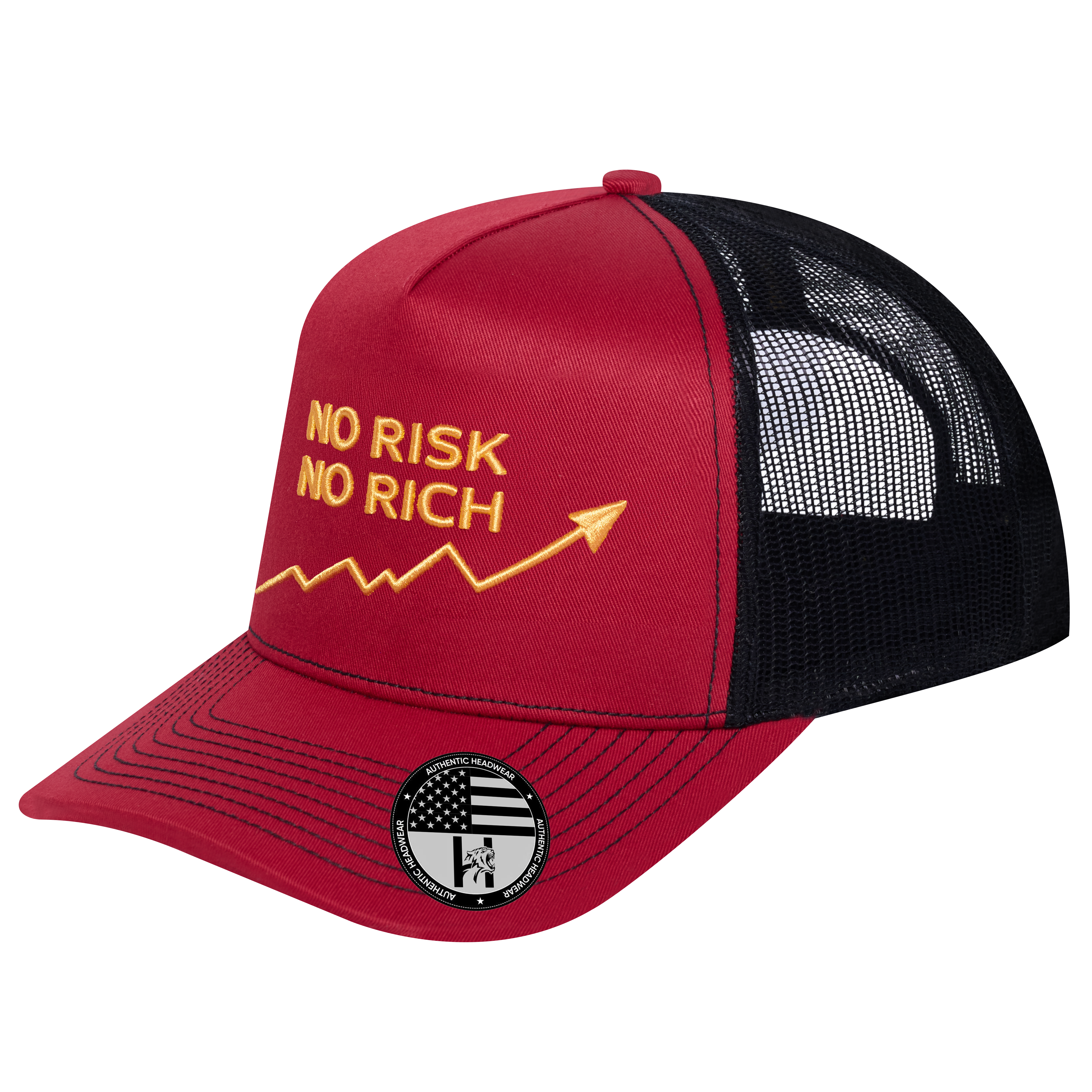 No Risk No Rich 5-Panel Trucker Hat