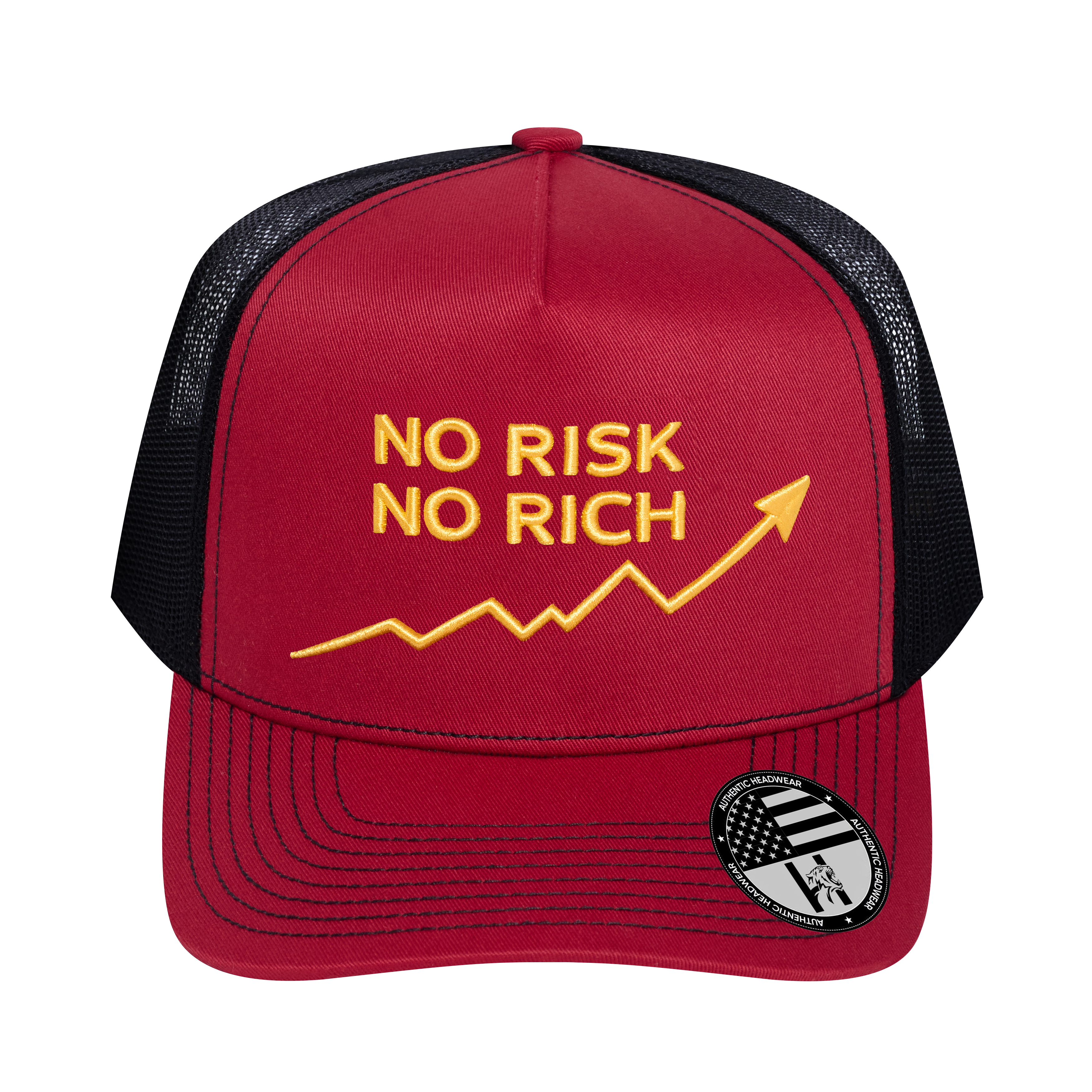 No Risk No Rich 5-Panel Trucker Hat