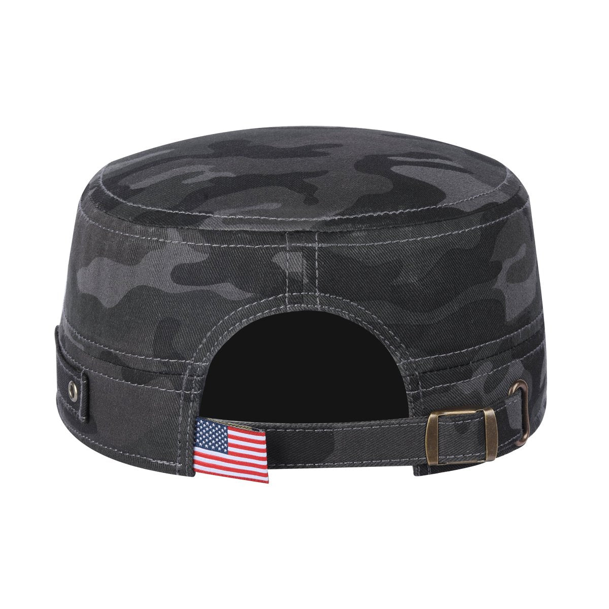 Unisex Blank, Military Hat, Black Camo/Black Camo, Adjustable Fit