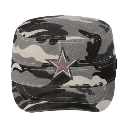 Blank Military Hat with Grey Camo front and Grey Camo back