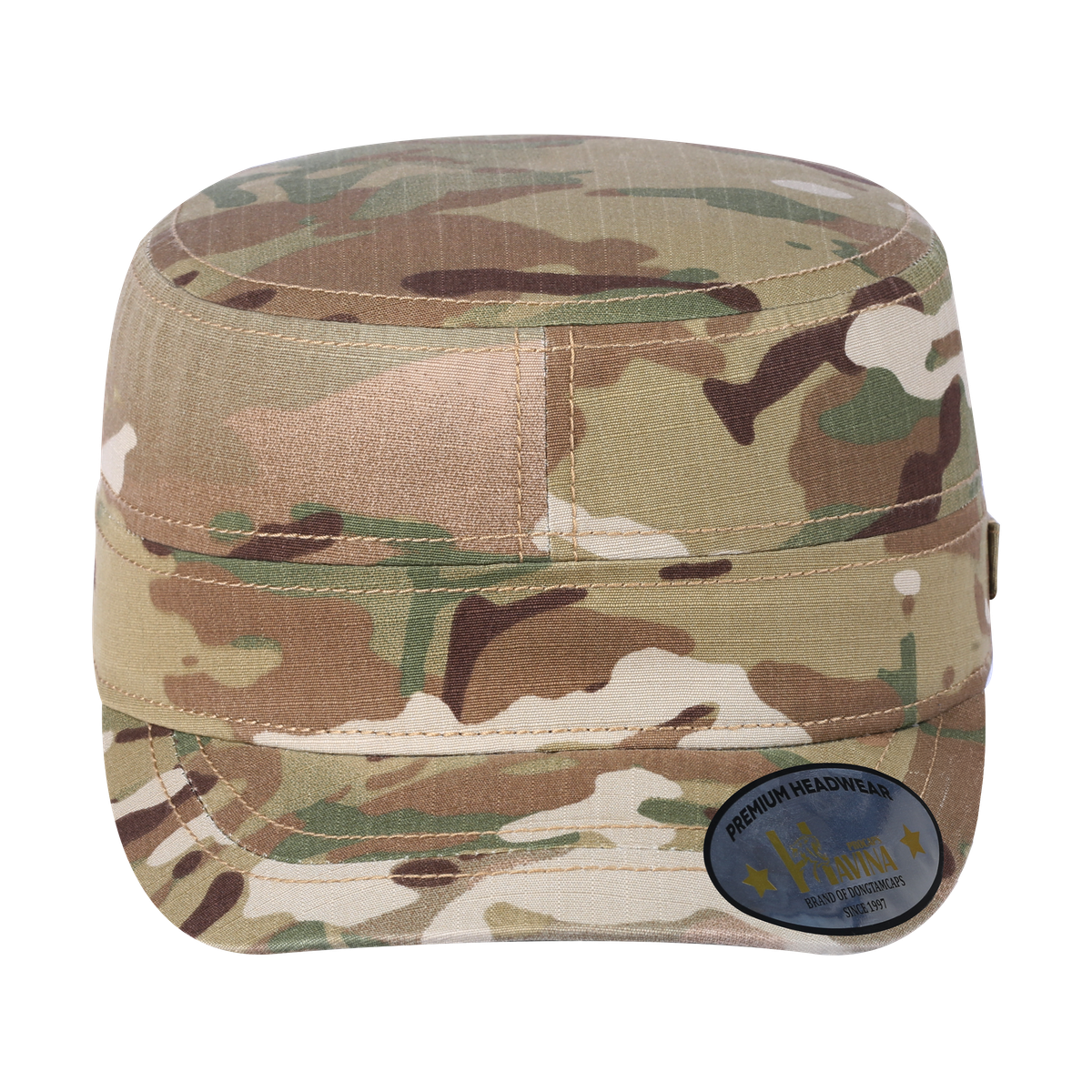 Unisex Blank, Military Hat, Khaki Camo/Khaki Camo, Adjustable Fit
