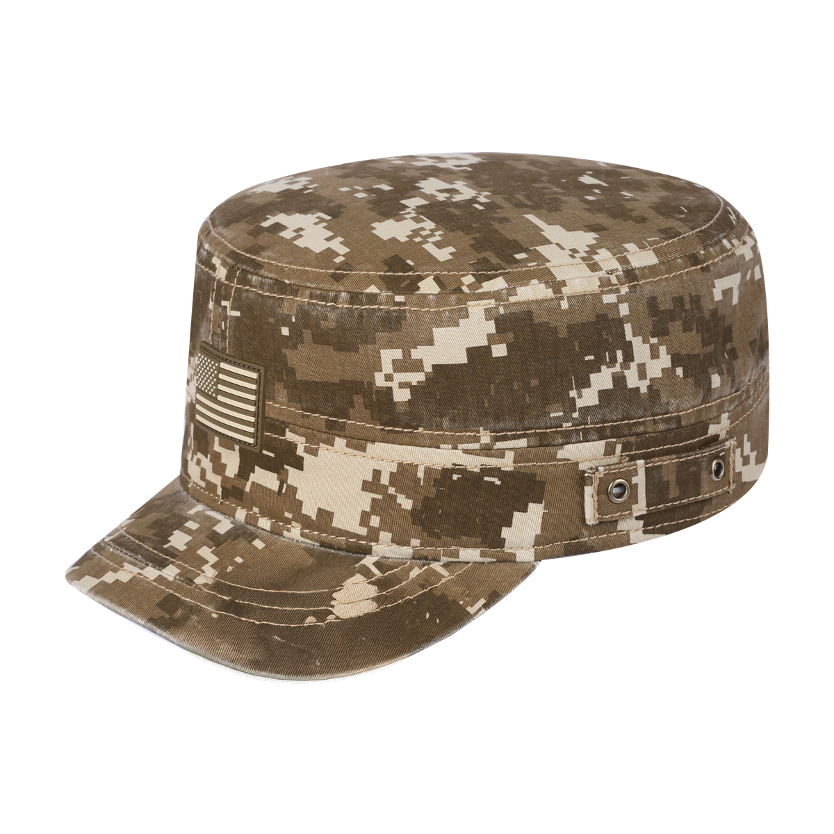 Rubber the US Flag Military Hat