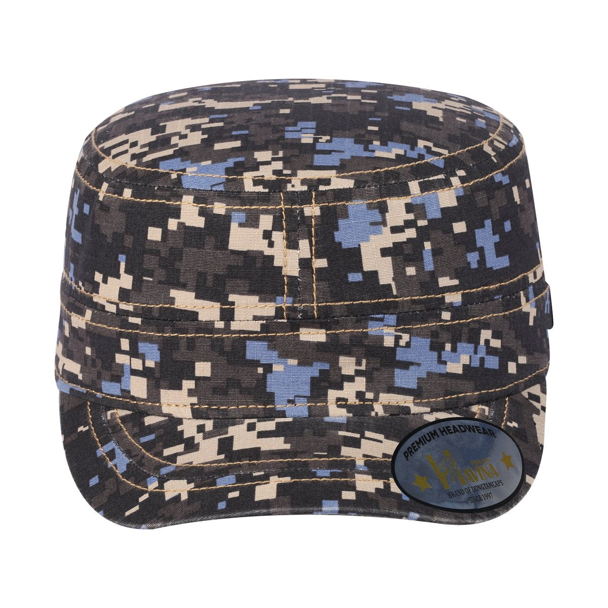 Unisex Blank, Military Hat, Navy Camo/Navy Camo, Adjustable Fit
