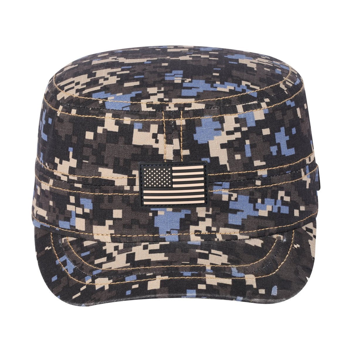 Rubber the US Flag Military Hat