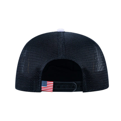 Bear V2 5-Panel Trucker Hat with White front and Black back