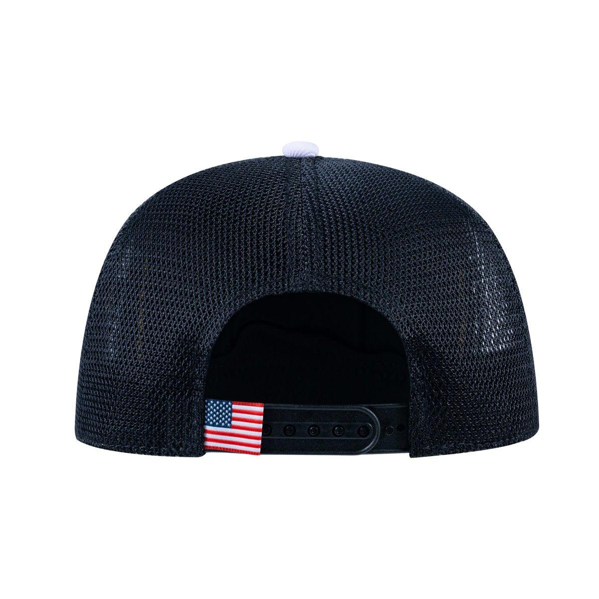 Unisex V2 Embroidered And Laser-Engraved Aries Zodiac (March 21, April 19), 5-Panel Trucker Hat, White/Black, Adjustable Fit
