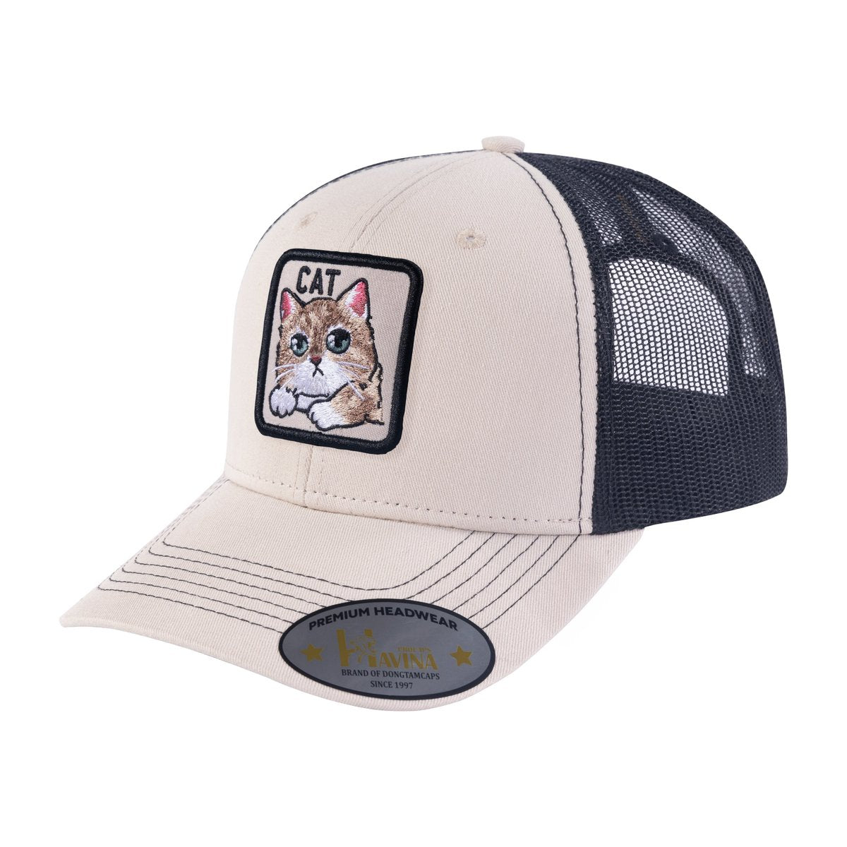 Cat 6-Panel Trucker Hat