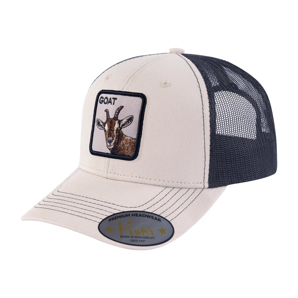 Goat 6-Panel Trucker Hat