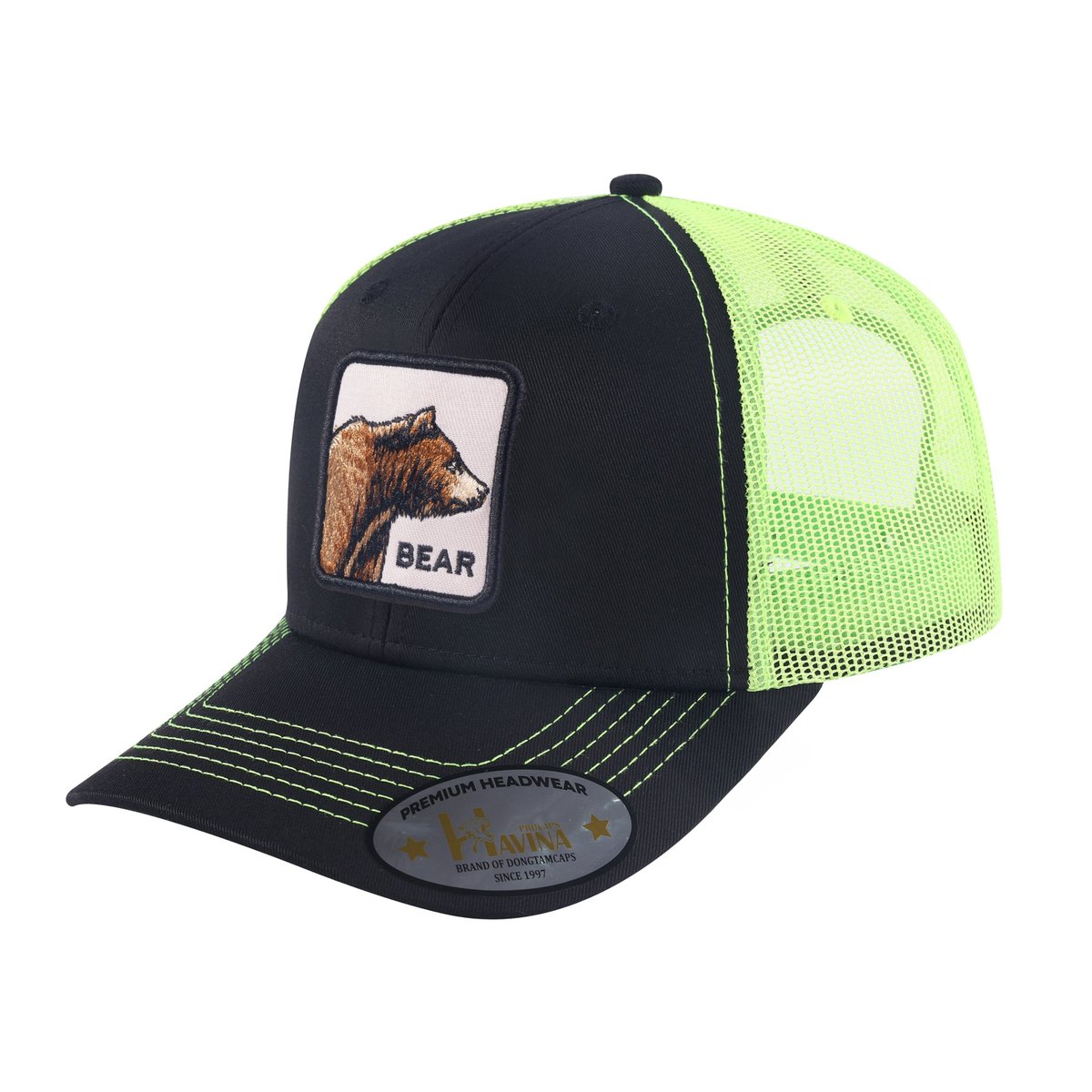 Bear 6-Panel Trucker Hat