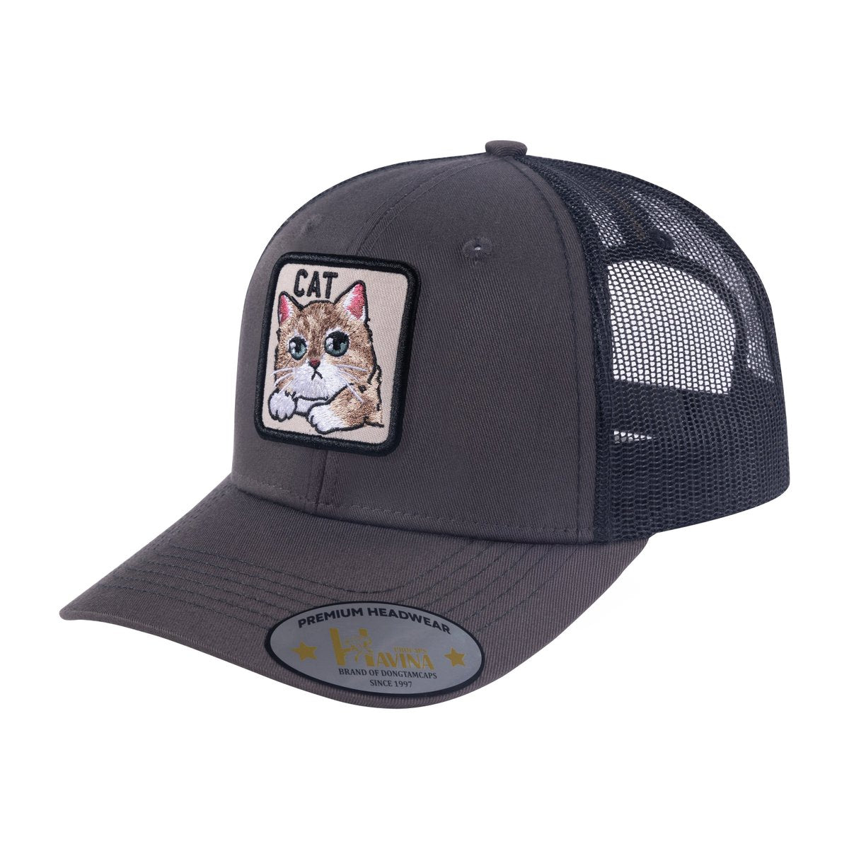 Cat 6-Panel Trucker Hat