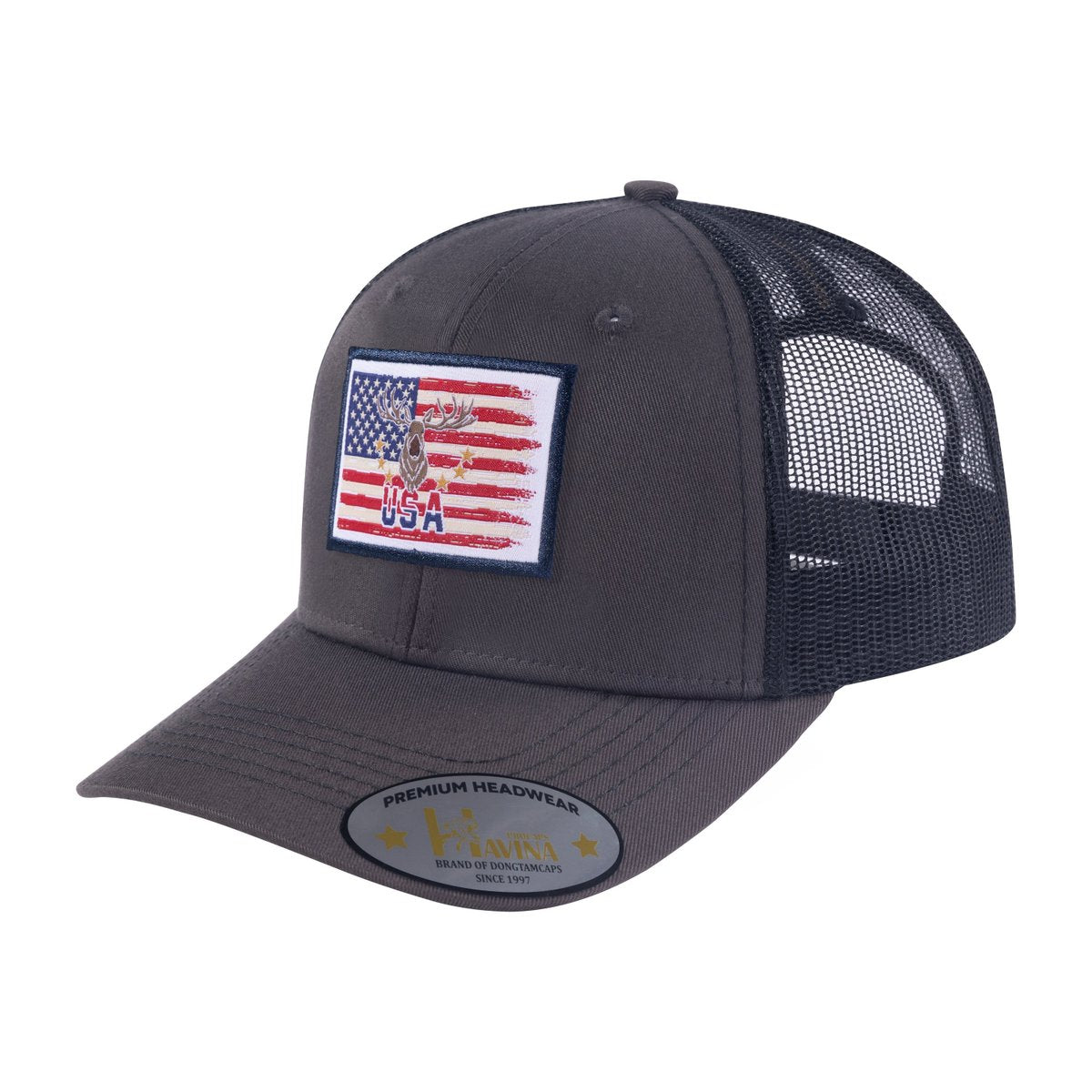 USA Deer Hunter 6-Panel Trucker Hat