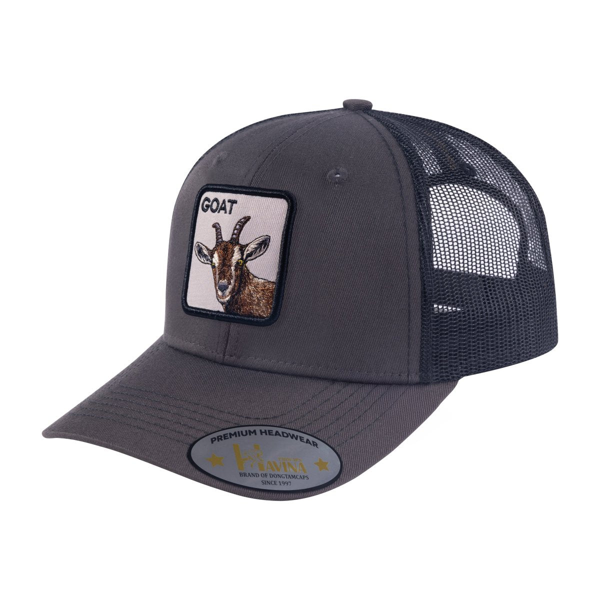 Goat 6-Panel Trucker Hat