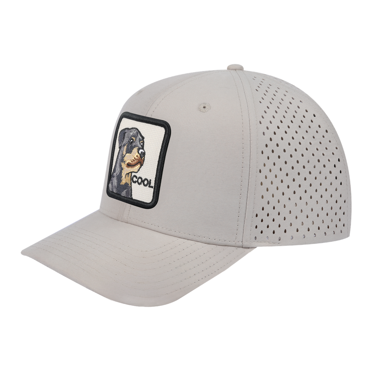 Cool 6-Panel Microfiber Laser Hole Trucker Hat