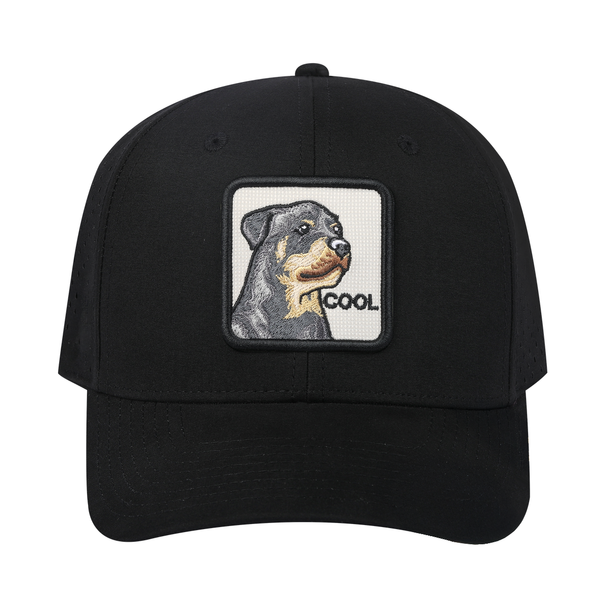 Cool Dog 6-Panel Microfiber Laser Hole Trucker Hat