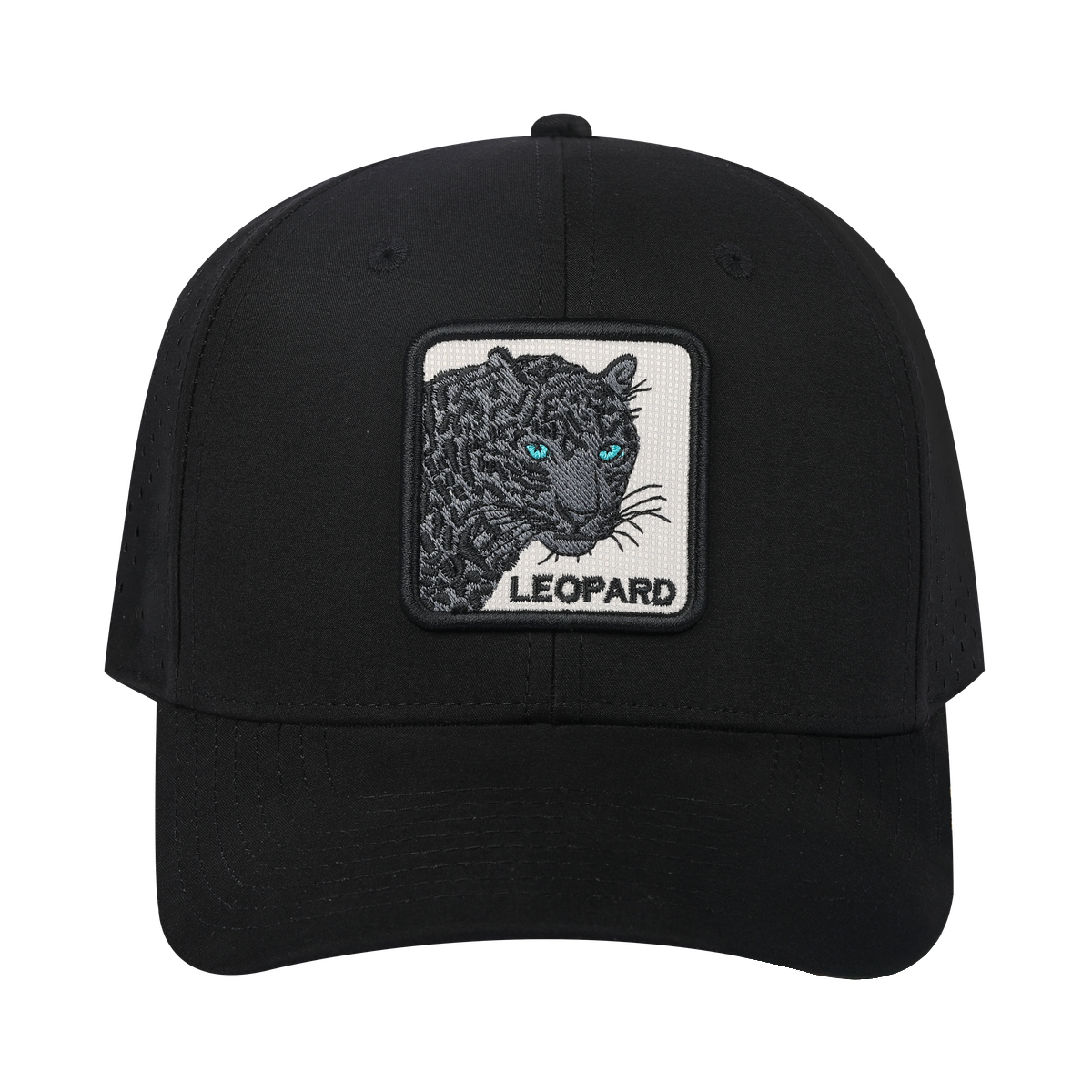 Leopard V2 6-Panel Microfiber Laser Hole Trucker Hat