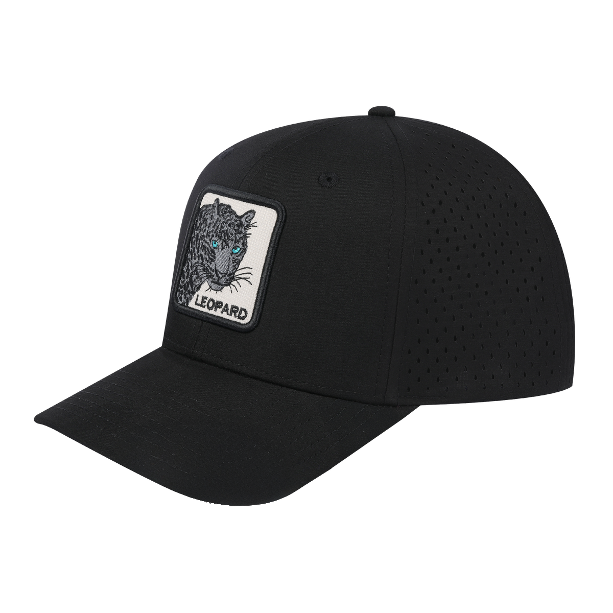 Leopard V2 6-Panel Microfiber Laser Hole Trucker Hat