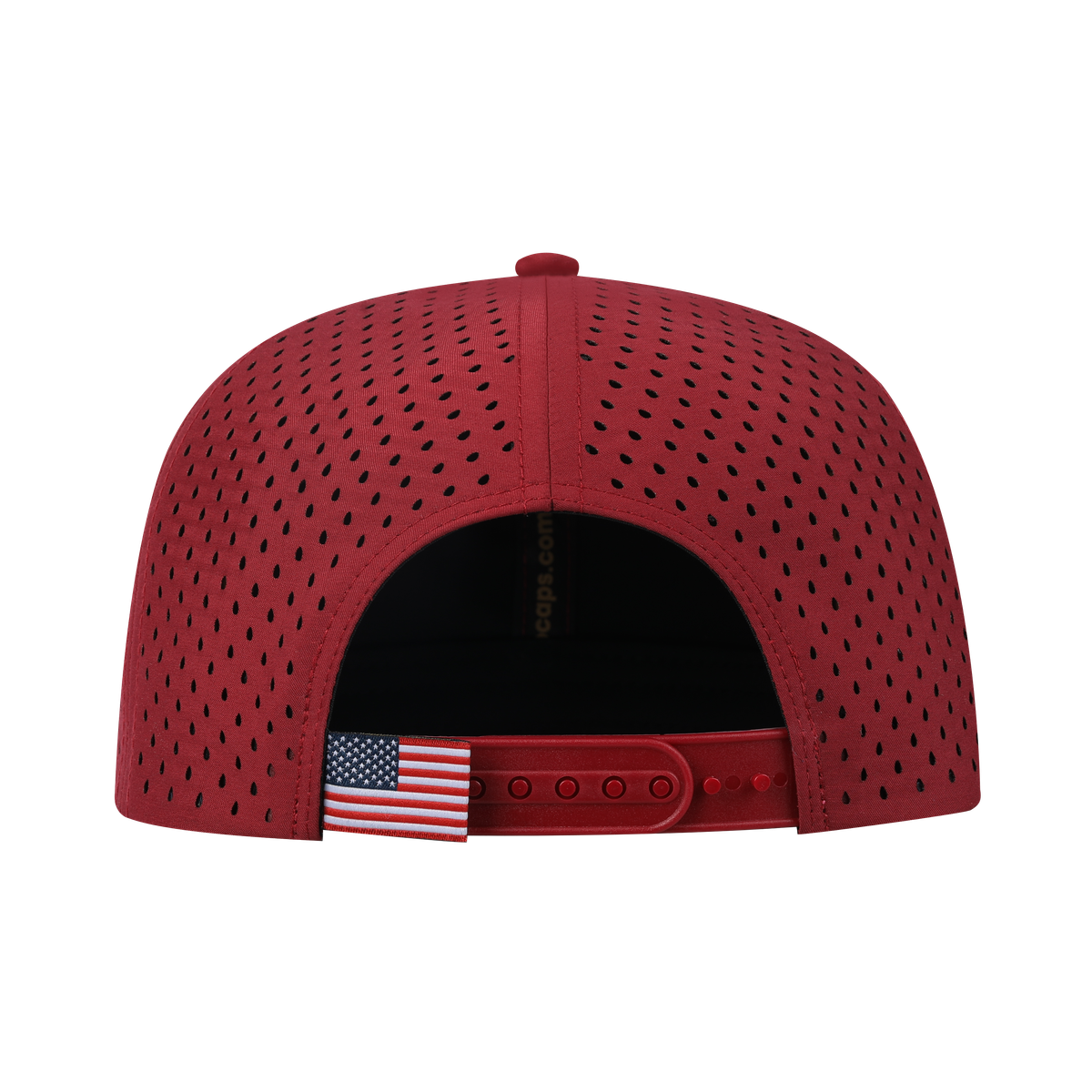 Unisex Embroidered The Cool, 6-Panel Microfiber Laser hole Trucker Hat, Dark Red/Dark Red, Adjustable Fit