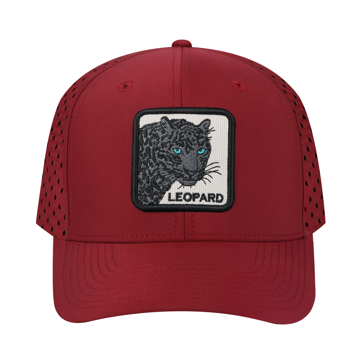 Leopard V2 6-Panel Microfiber Laser Hole Trucker Hat