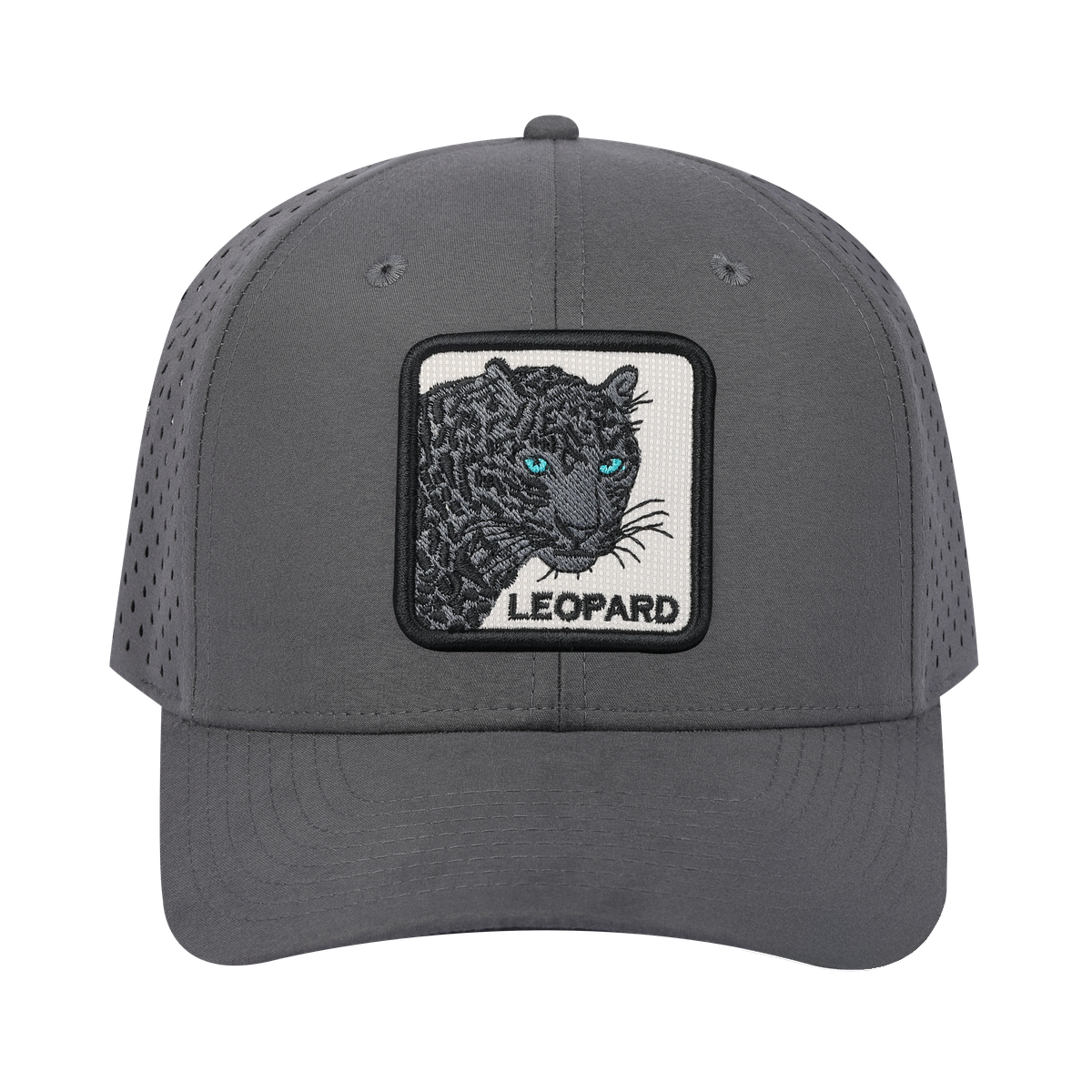 Leopard V2 6-Panel Microfiber Laser Hole Trucker Hat