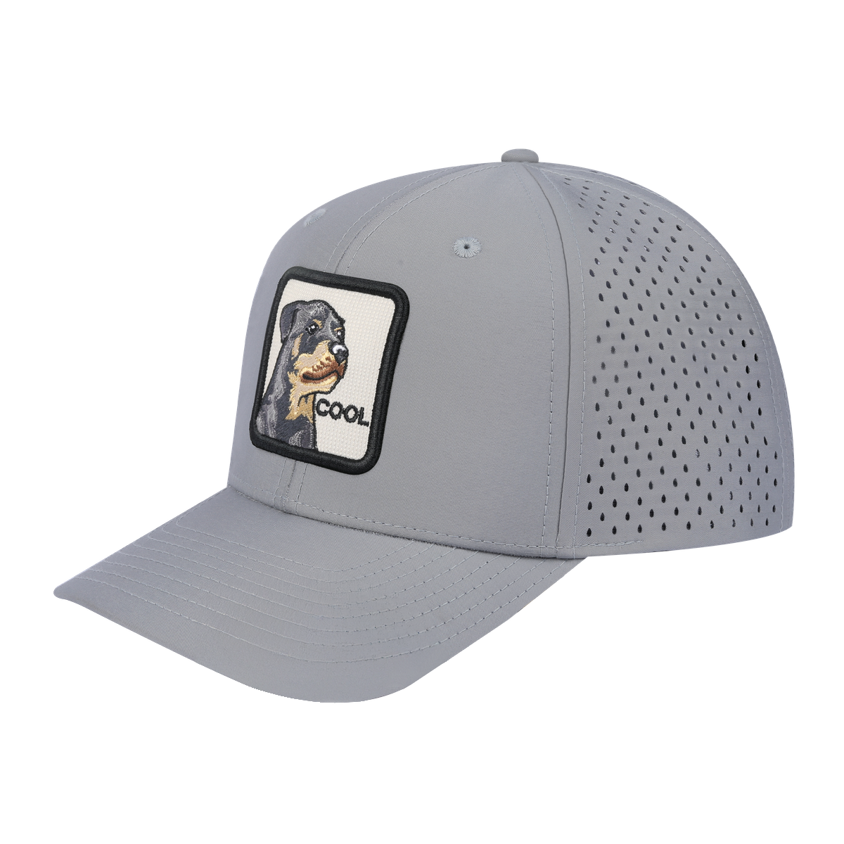 Cool 6-Panel Microfiber Laser Hole Trucker Hat