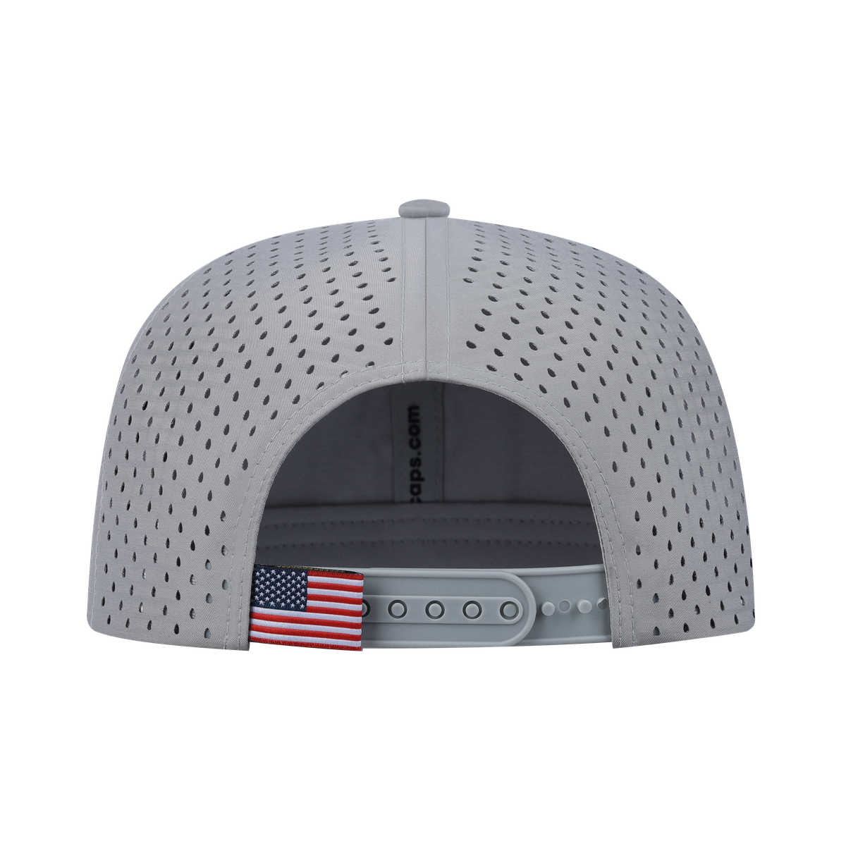 Unisex Embroidered The Red Fox, 6-Panel Microfiber Laser hole Trucker Hat, Light Grey/Light Grey, Adjustable Fit