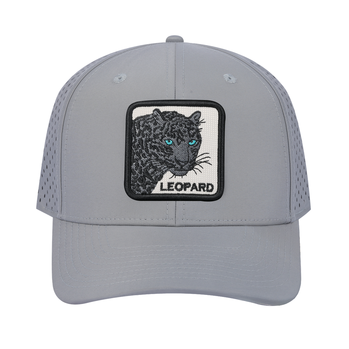 Leopard V2 6-Panel Microfiber Laser Hole Trucker Hat