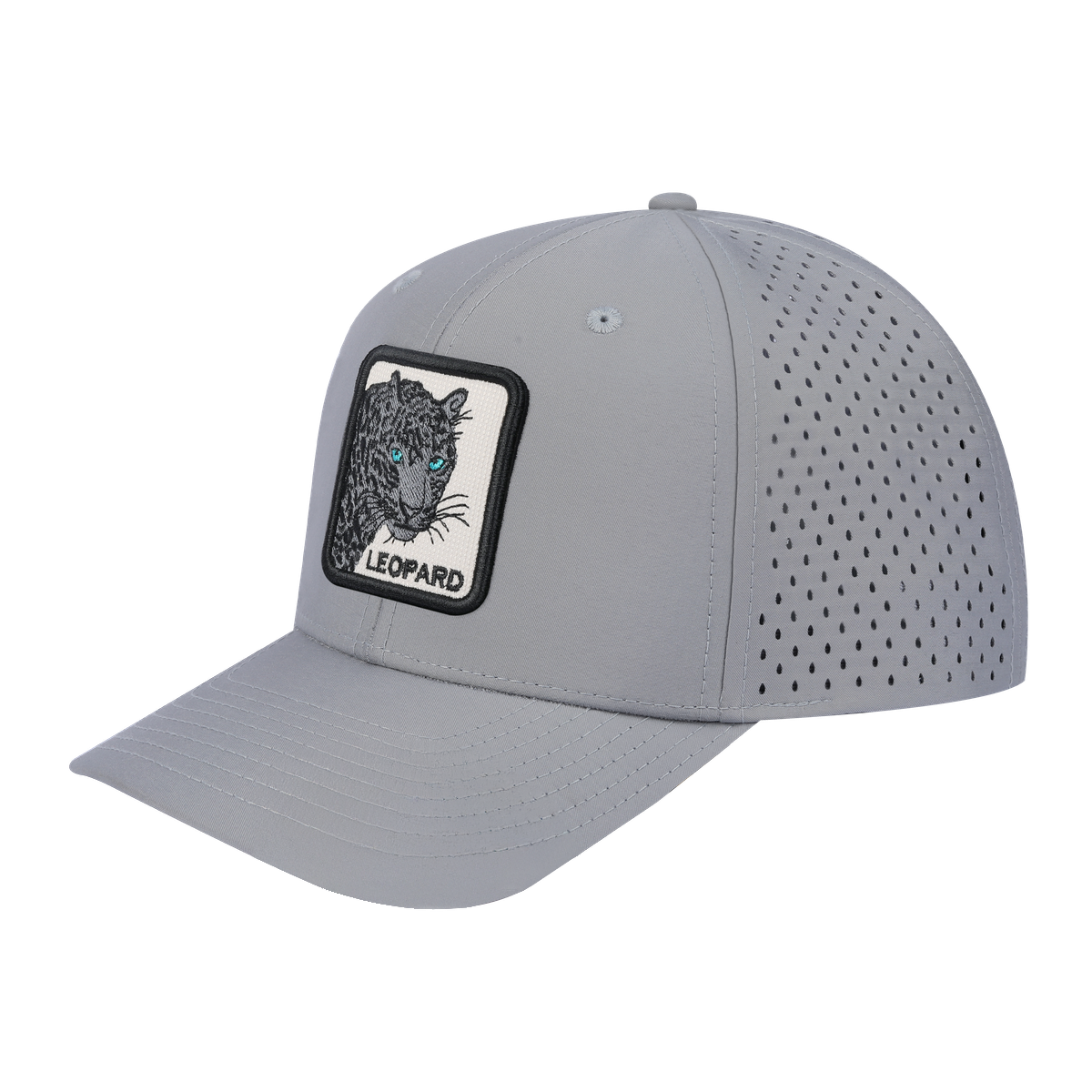 Leopard V2 6-Panel Microfiber Laser Hole Trucker Hat