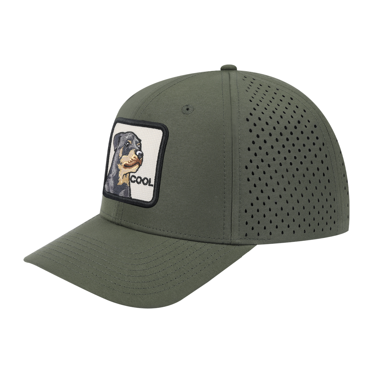 Cool 6-Panel Microfiber Laser Hole Trucker Hat