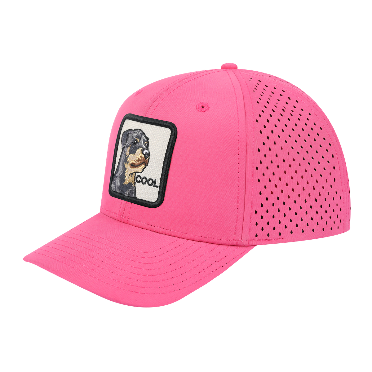 Cool 6-Panel Microfiber Laser Hole Trucker Hat
