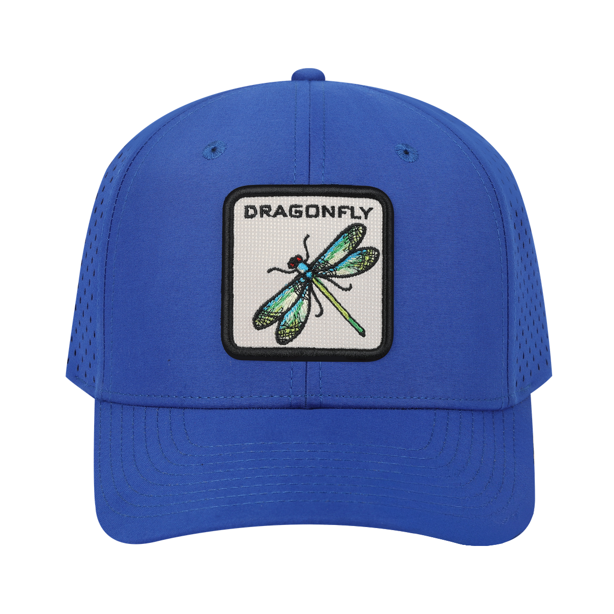 Dragonfly 6-Panel Microfiber Laser Hole Trucker Hat