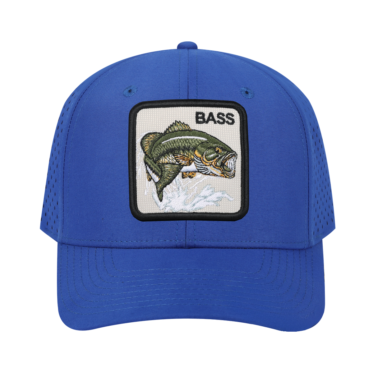 Bass 6-Panel Microfiber Laser Hole Trucker Hat