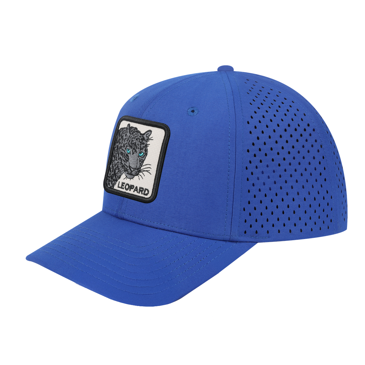 Leopard V2 6-Panel Microfiber Laser Hole Trucker Hat