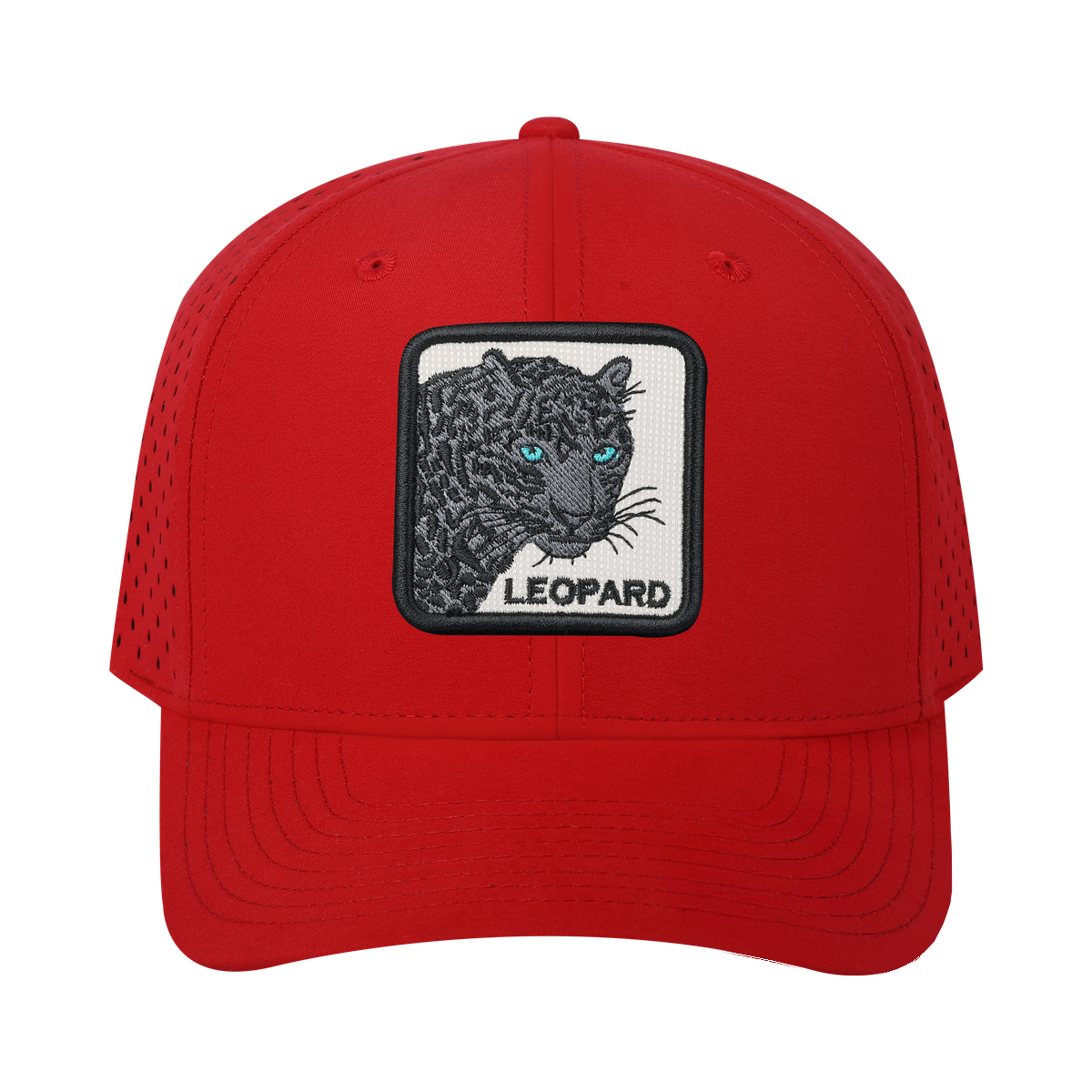 Leopard V2 6-Panel Microfiber Laser Hole Trucker Hat