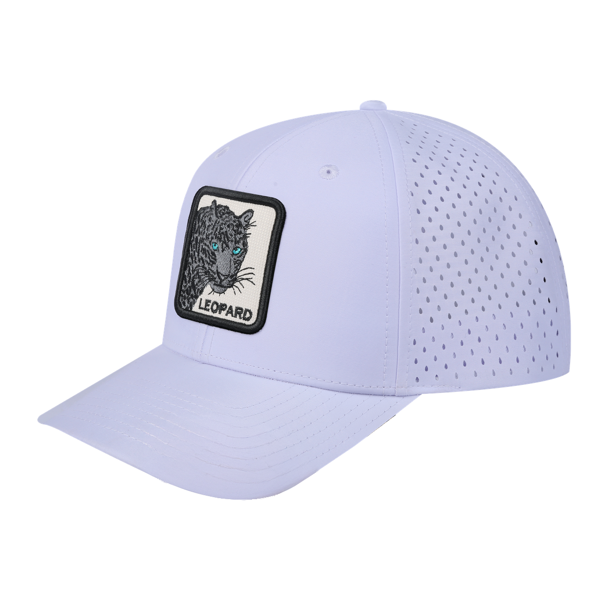 Leopard V2 6-Panel Microfiber Laser Hole Trucker Hat