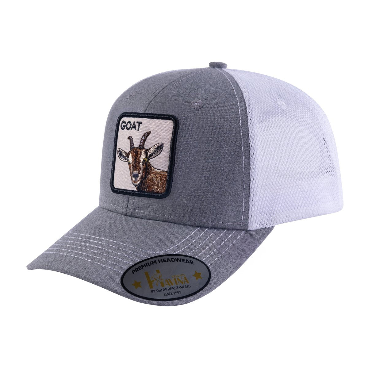 Goat 6-Panel Trucker Hat