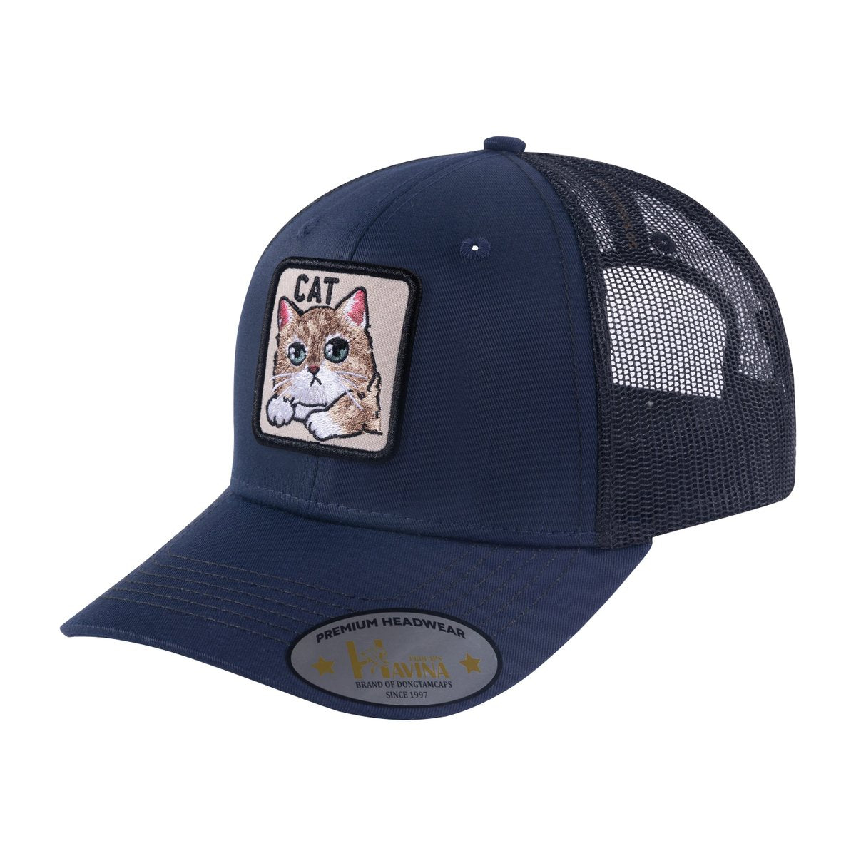 Cat 6-Panel Trucker Hat