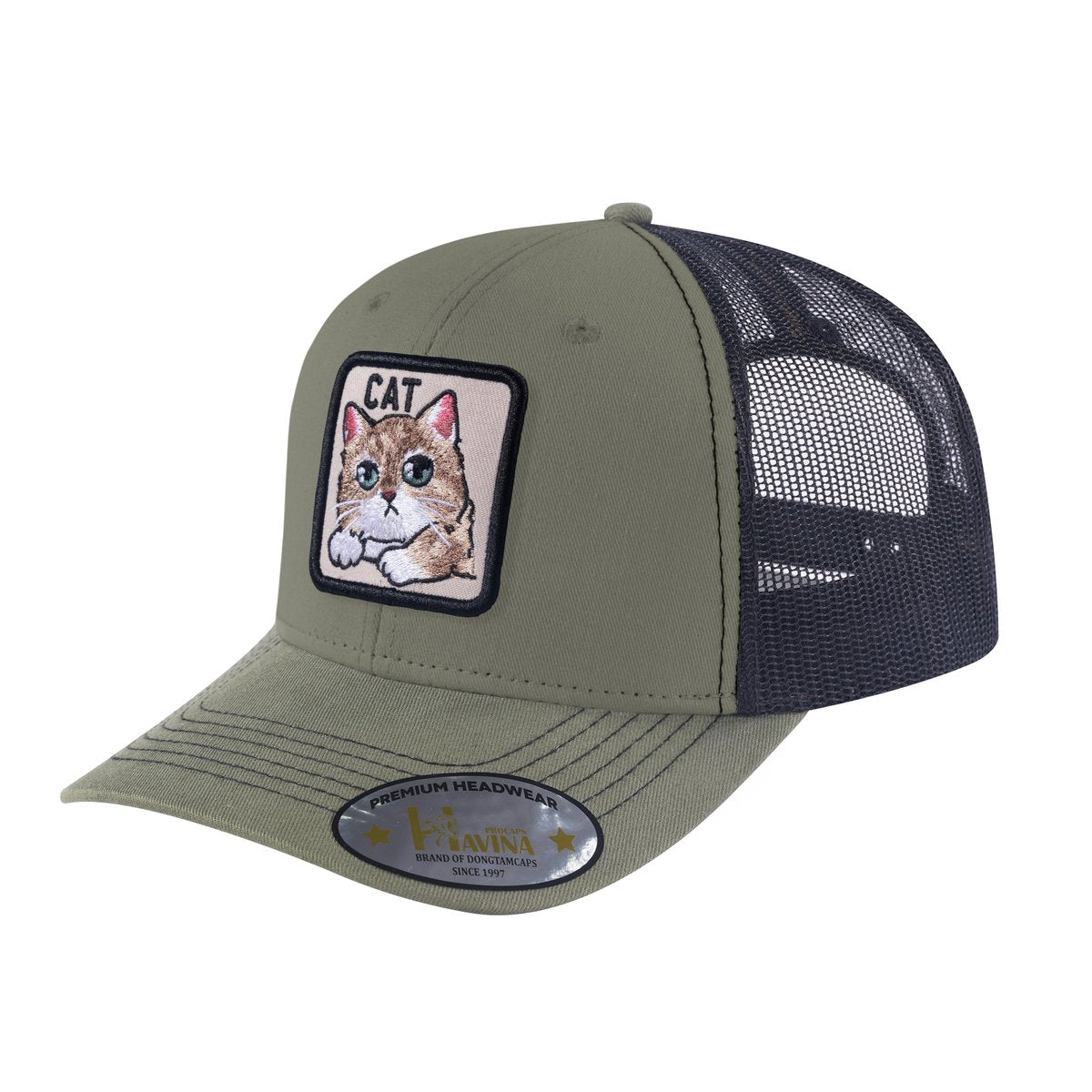Cat 6-Panel Trucker Hat