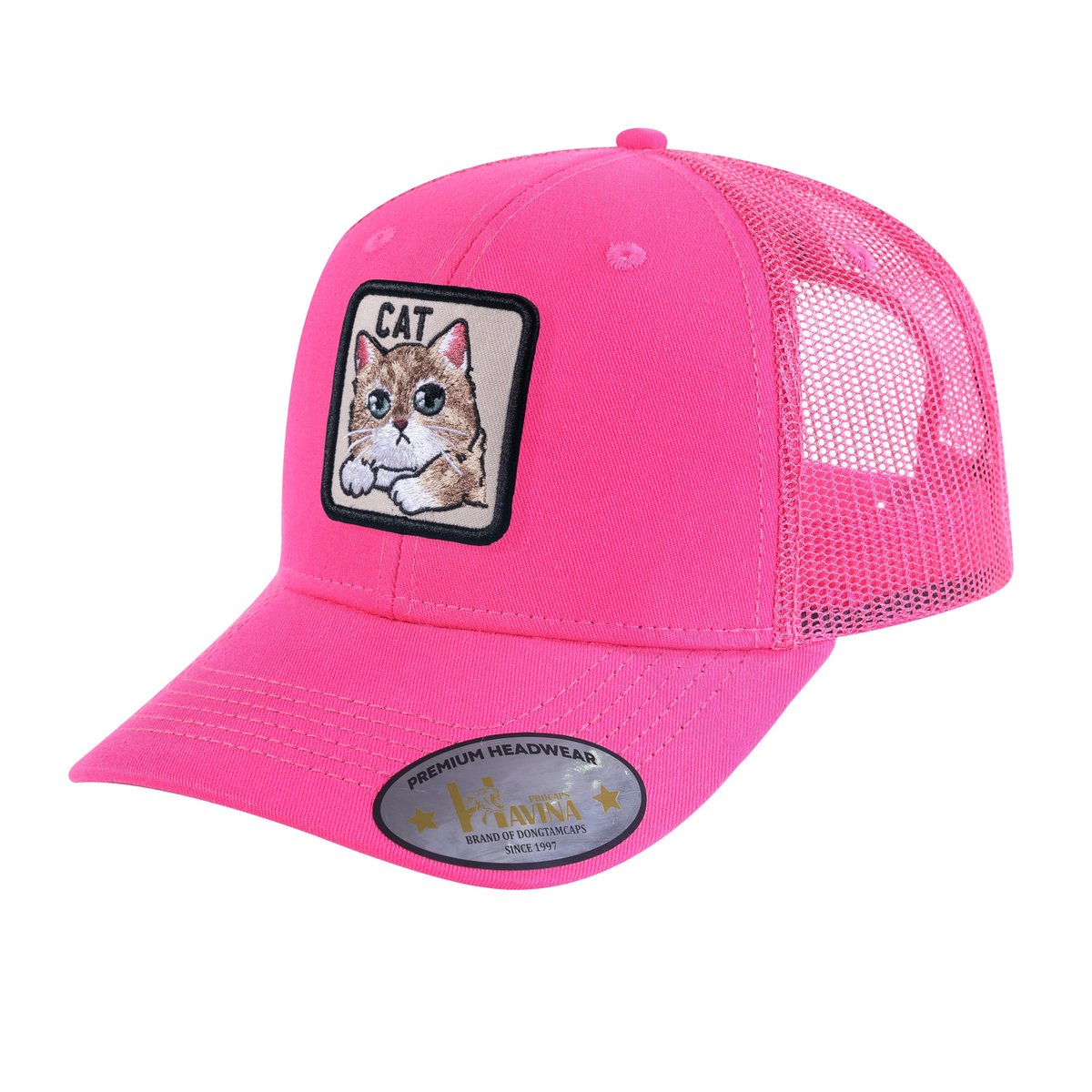 Cat 6-Panel Trucker Hat