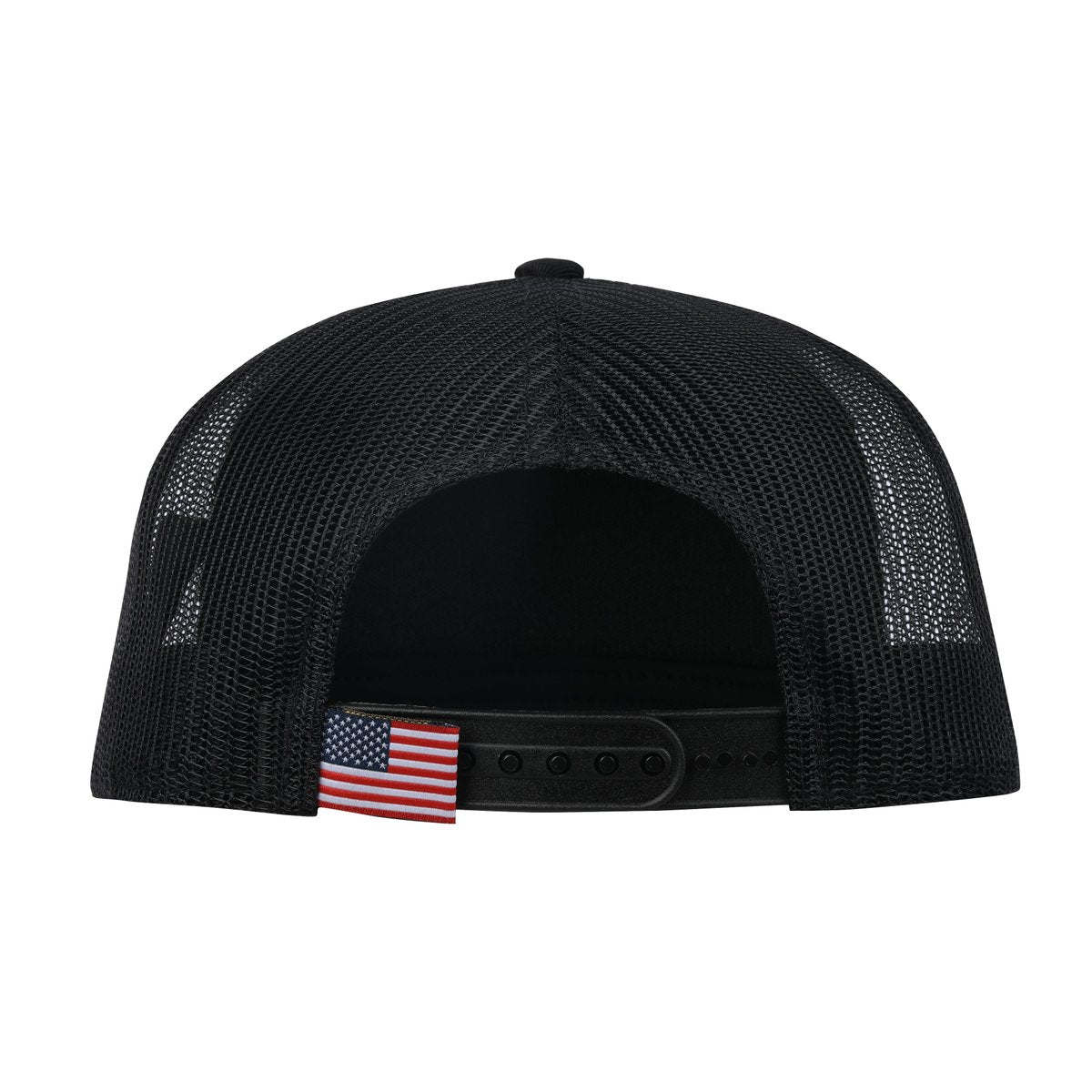 Unisex Blank, 5-Panel Trucker Hat, Black, Adjustable Fit