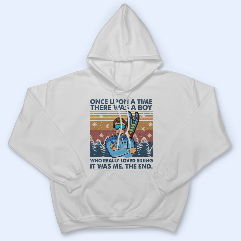 Once Upon A Time Skiing - Personalized Custom T Shirt