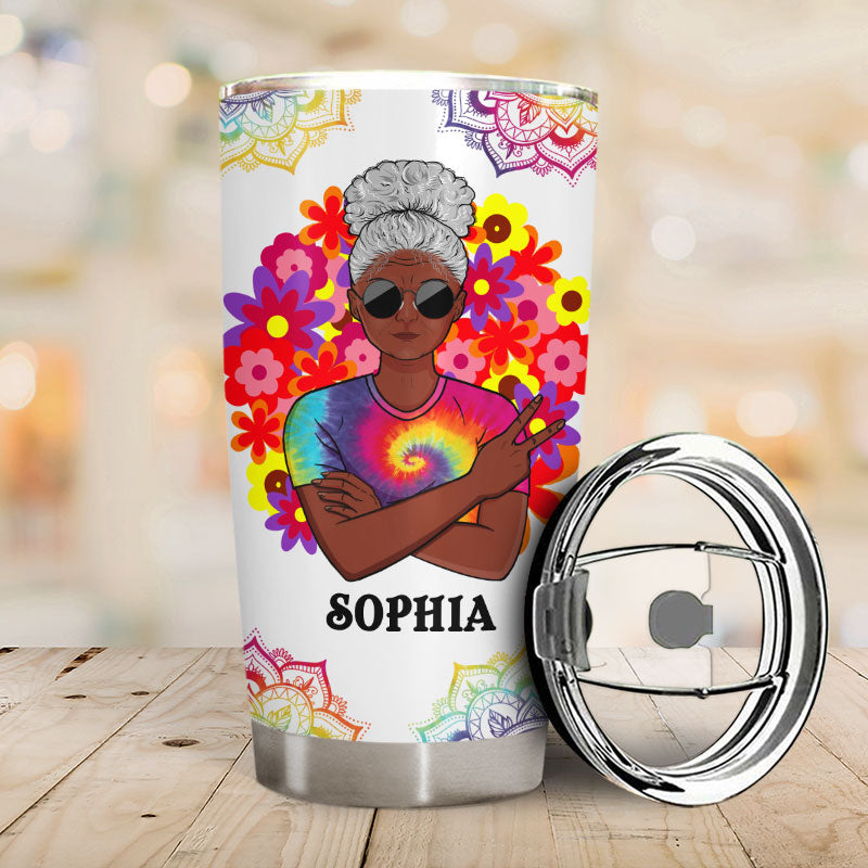 Assuming I'm Just An Old Hippie - Parent Grandparent Gift - Personalized Custom Tumbler