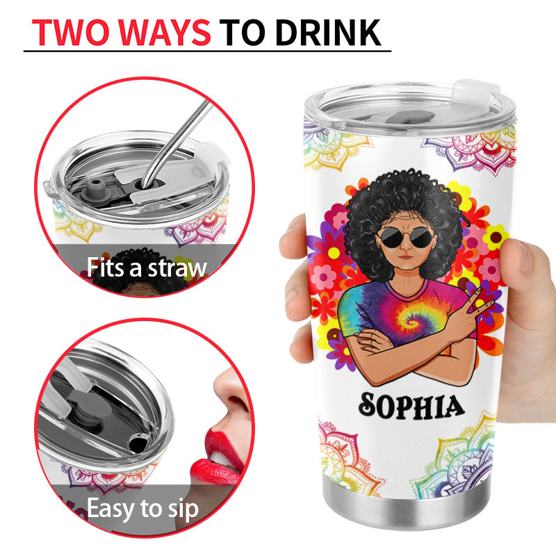 Assuming I'm Just An Old Hippie - Parent Grandparent Gift - Personalized Custom Tumbler