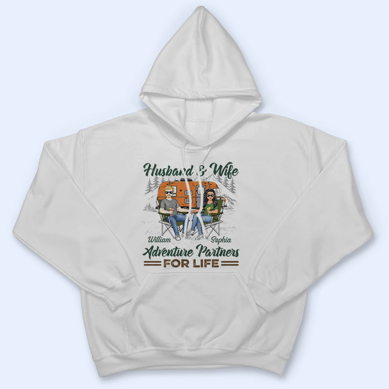 Camping Couple You're My Greatest Adventure - Couple Gift - Personalized Custom T Shirt