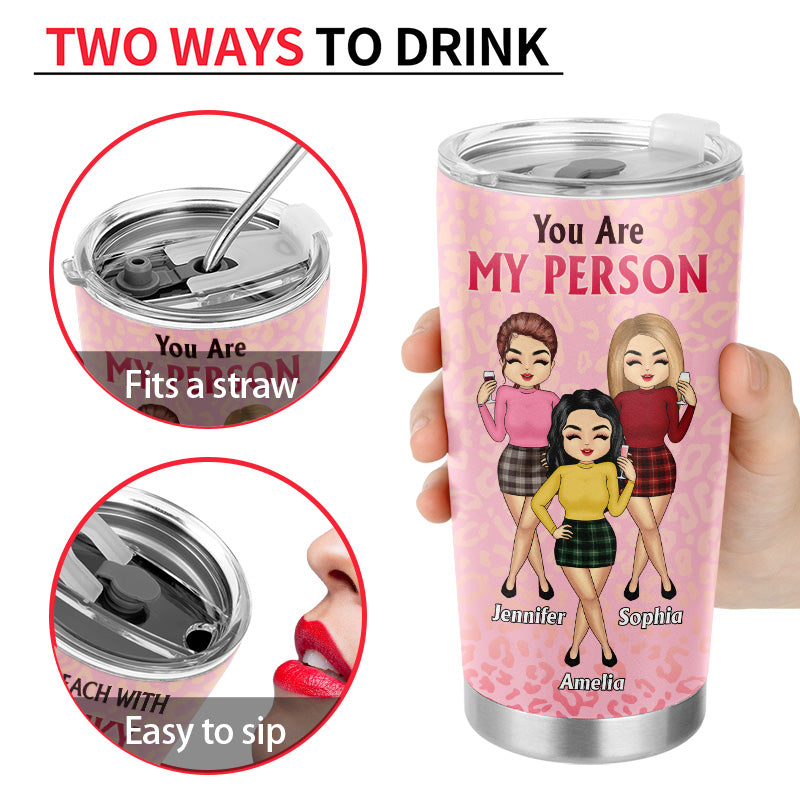 We'll Be The Best Friends Until Old And Wrinkly - Bestie BFF Gifts - Personalized Custom Tumbler