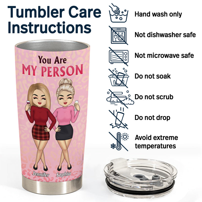 We'll Be The Best Friends Until Old And Wrinkly - Bestie BFF Gifts - Personalized Custom Tumbler